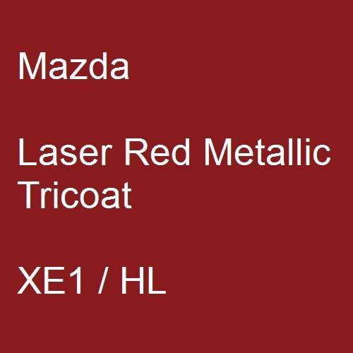 Mazda, Laser Red Metallic Tricoat, XE1 / HL.